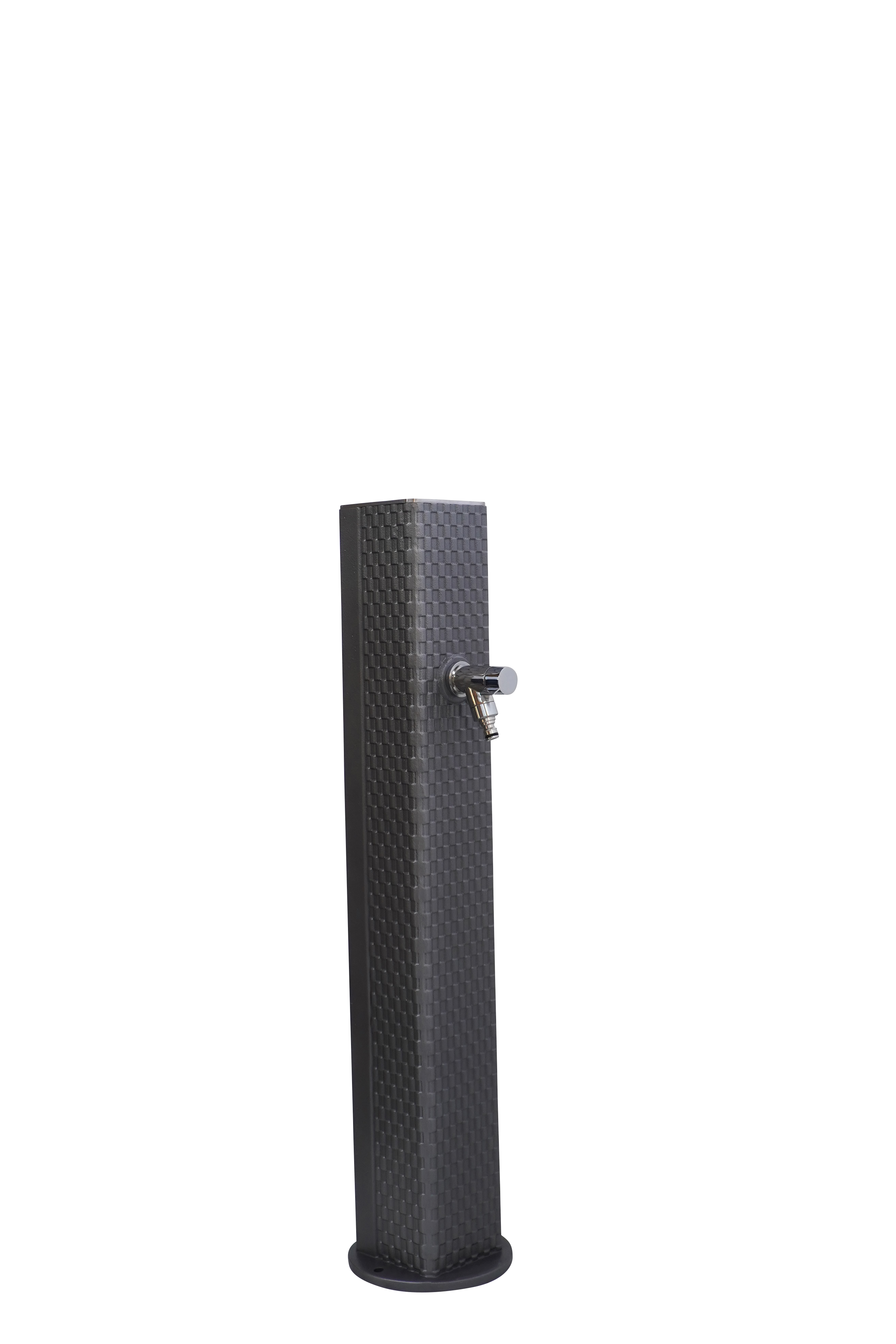 Fontaine borne pixel sans vasque gris 4111 avec robinet rounded Dommartin H. 92cm X L. 20cm - Imagen 3