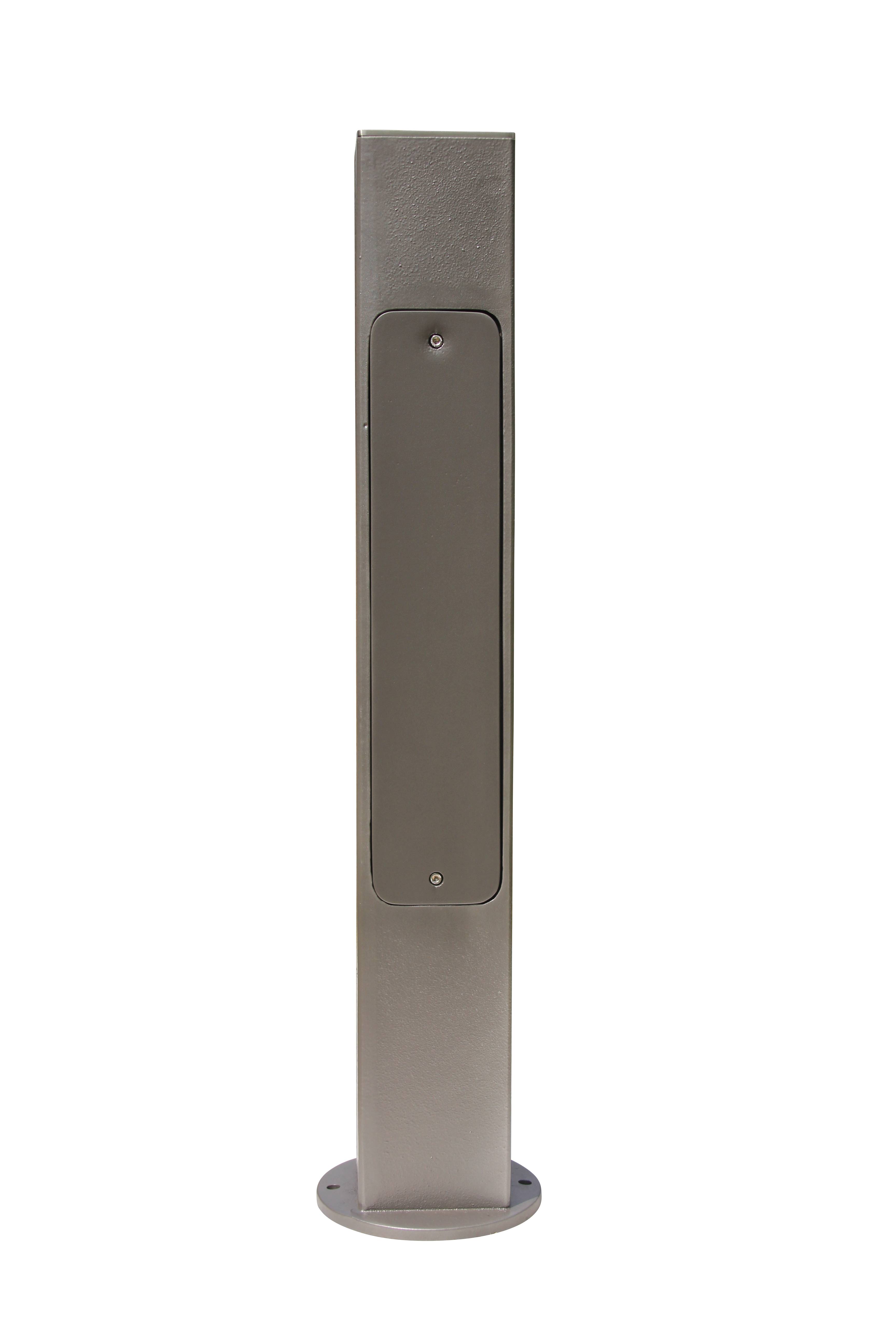 Fontaine borne pixel sans vasque gris 4111 avec robinet rounded Dommartin H. 92cm X L. 20cm - Imagen 4