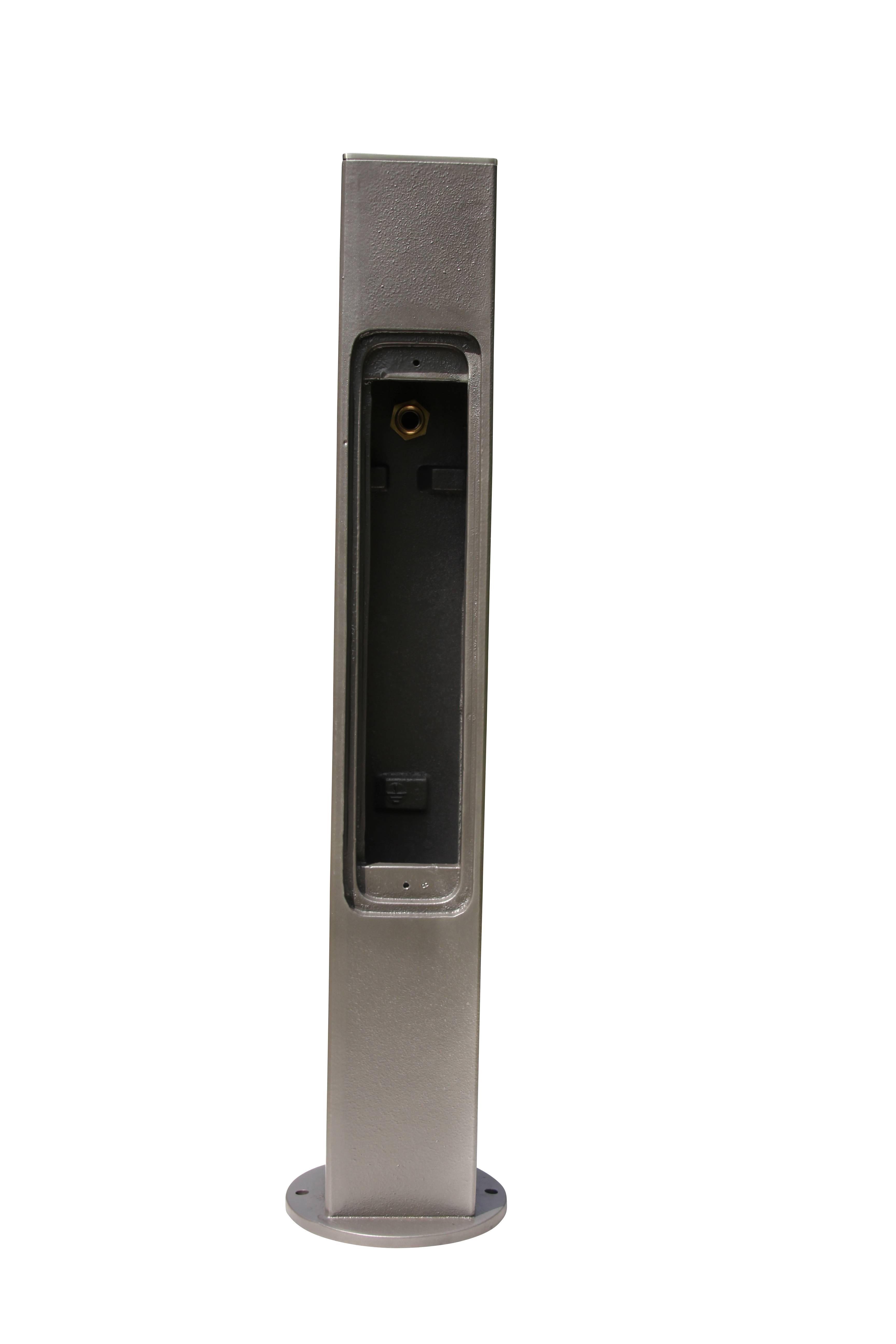 Fontaine borne pixel sans vasque gris 4111 avec robinet rounded Dommartin H. 92cm X L. 20cm - Imagen 5