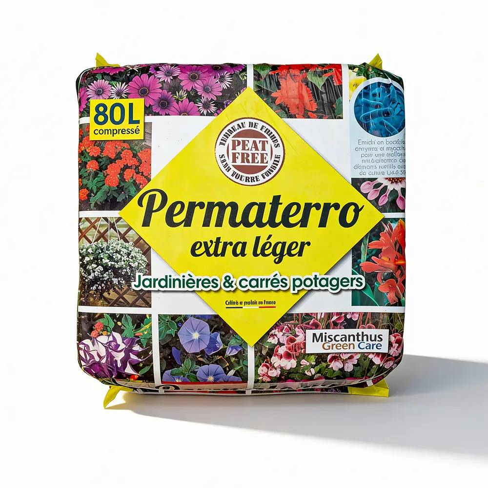 Autre - Terreau Universel de Fibre de Roseaux et Coco pour Jardinières et Carrés Potagers - Permaterro Extra Léger (Sac de 80L)