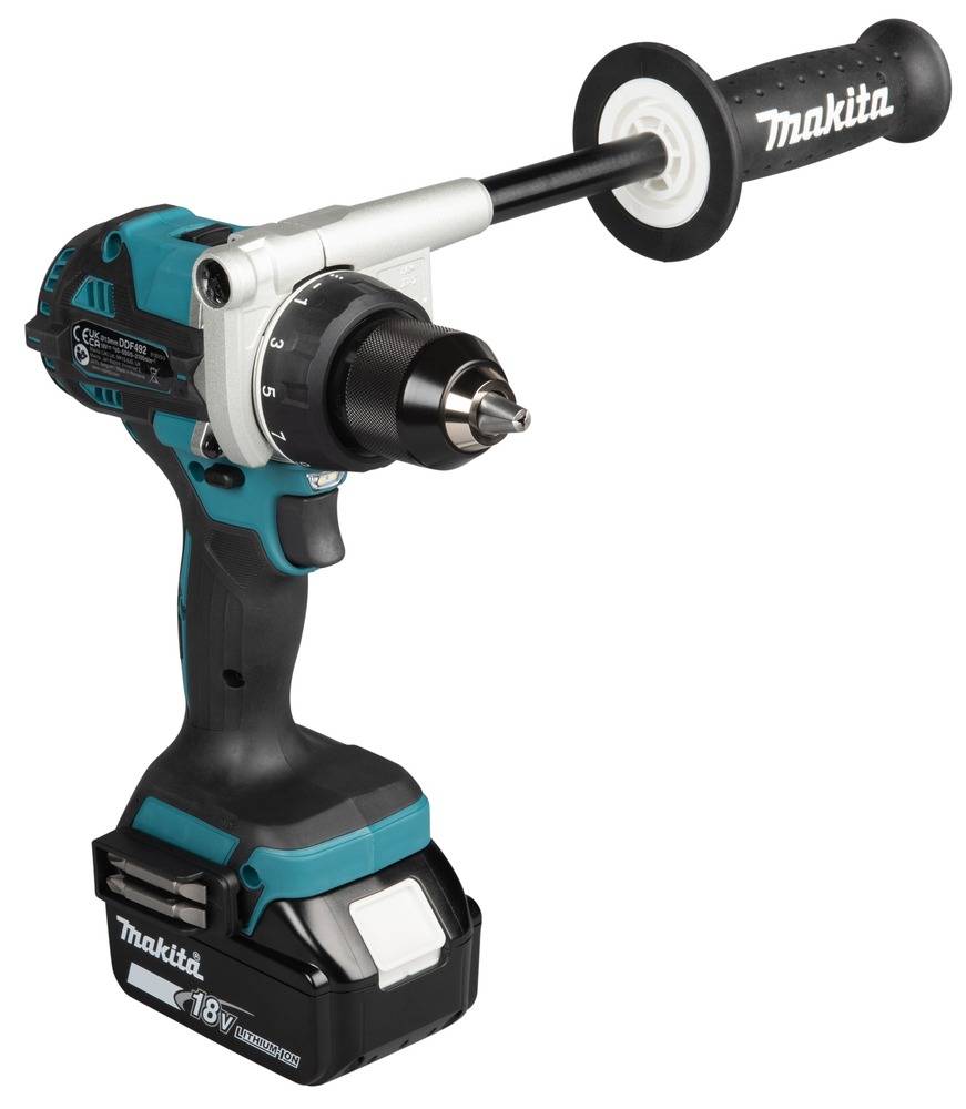 Makita - Perceuse-visseuse sans fil 18V - MAKITA -avec 2 batteries 5Ah - chargeur rapide – MAKPAC - DDF492RTJ - Image 4