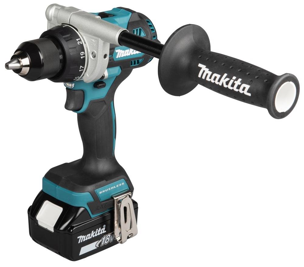 Makita - Perceuse-visseuse sans fil 18V - MAKITA -avec 2 batteries 5Ah - chargeur rapide – MAKPAC - DDF492RTJ - Image 2