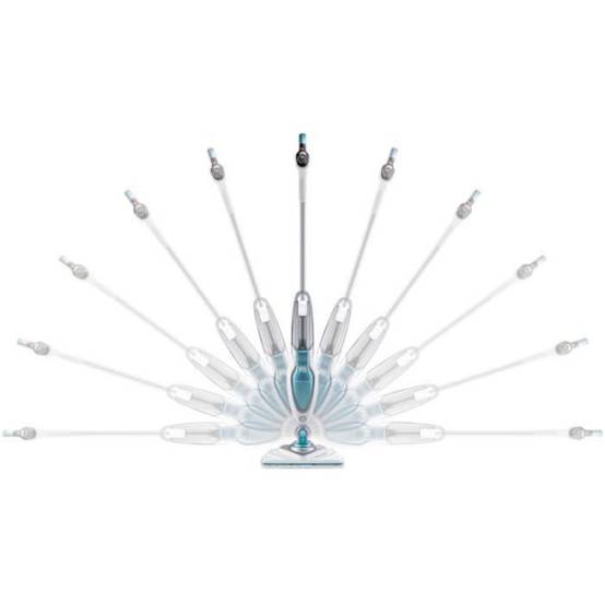 Balai - Nettoyeur Vapeur BLACK & DECKER FSM1630-QS - Tete delta - 1600 W - 4 accessoires - Blanc / Bleu - Image 5