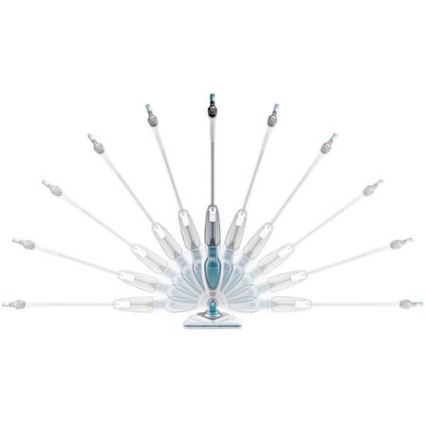 Balai - Nettoyeur Vapeur BLACK & DECKER FSM1630-QS -  Tete delta - 1600 W - 4 accessoires - Blanc / Bleu - Image 5