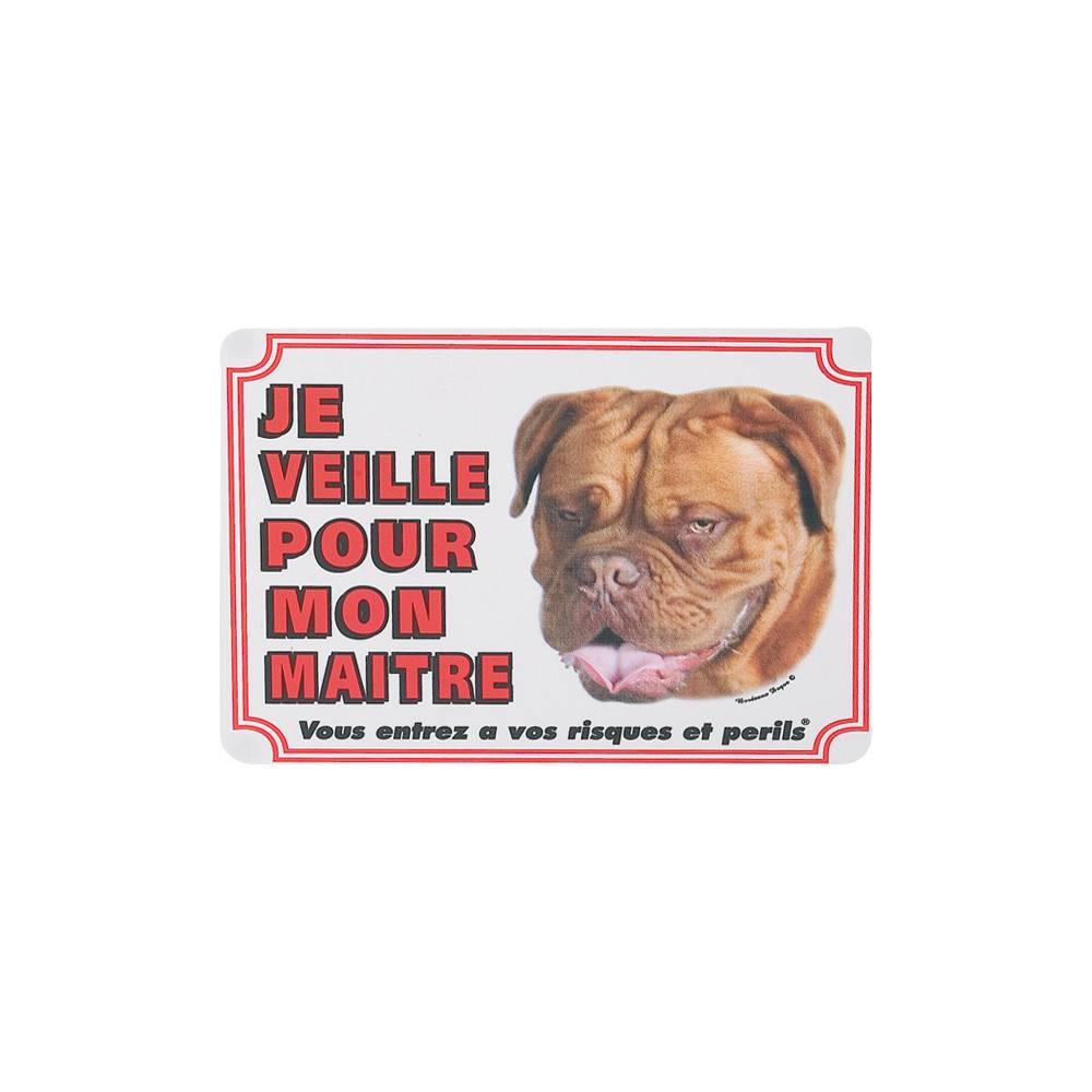 Panneau portail Dogue de Bordeaux chien