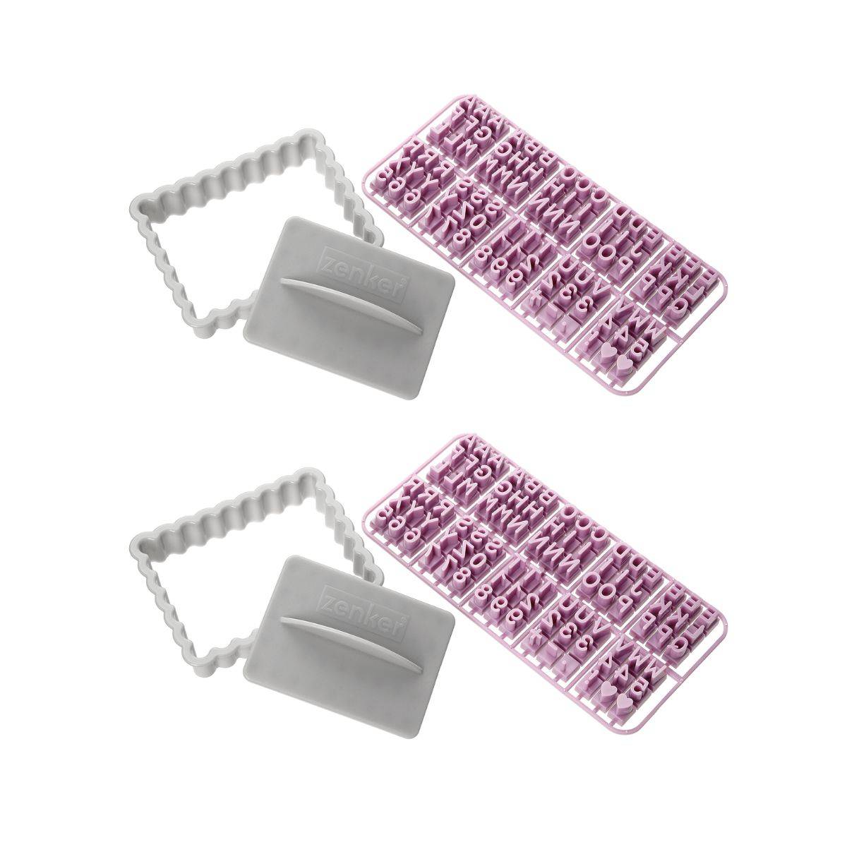 Lot de 2 tampons alphabet pour biscuit Zenker Smart Pastry - Image 1