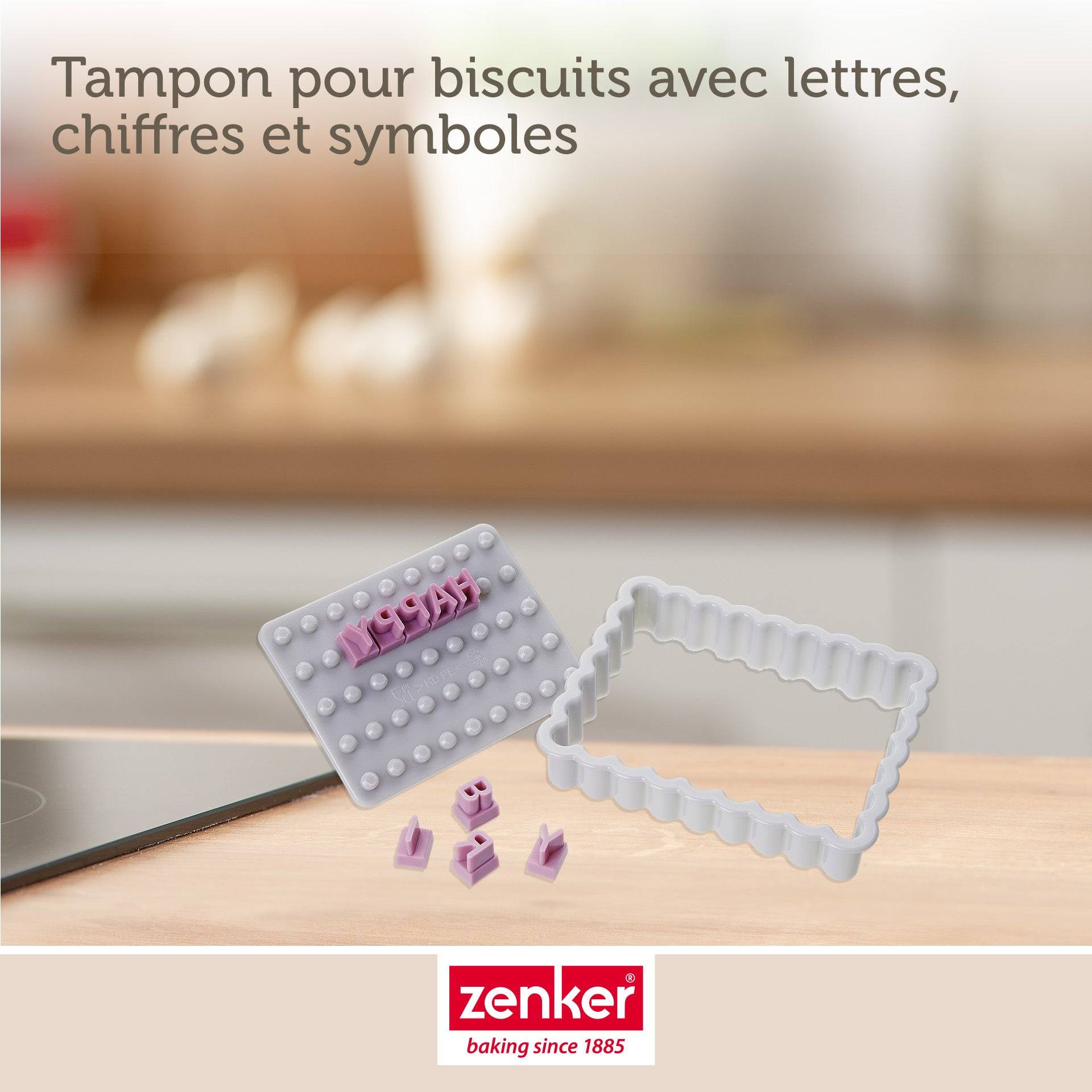 Lot de 2 tampons alphabet pour biscuit Zenker Smart Pastry - Image 4