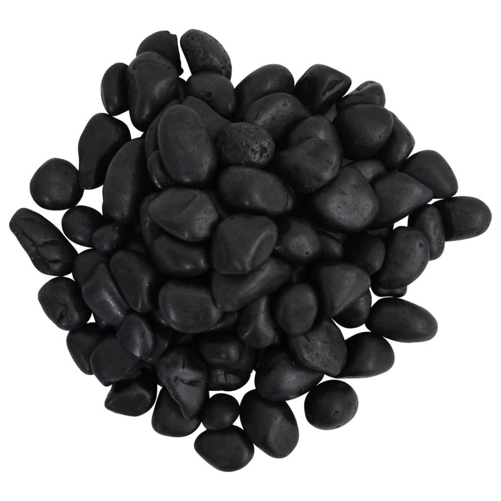 Vidaxl - Galets polis 25 kg noir 2-5 cm vidaXL 3217191 - Image 4