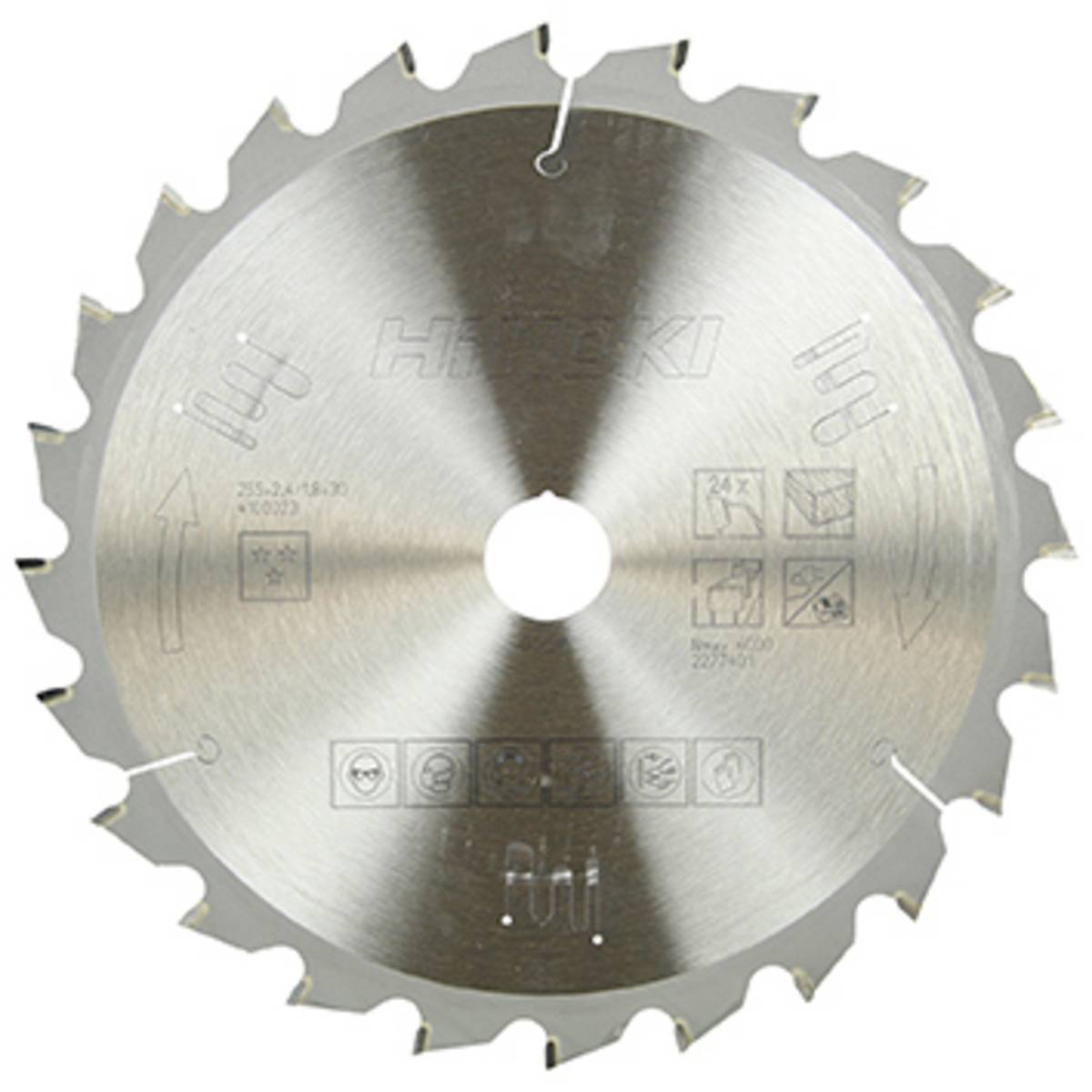 Lame de scie pour bois 255 x 30 x 1,8 mm, 24 dents - 4100023