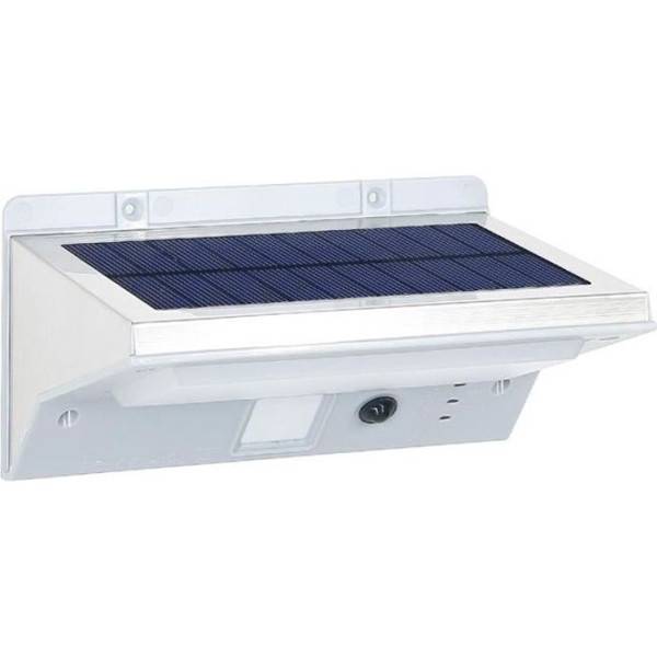 Spot solaire mural extérieur étanche avec détecteur - LUMI JARDIN - 21 LEDs - 330 Lm - Tete pivotante a 120°C - Image 1