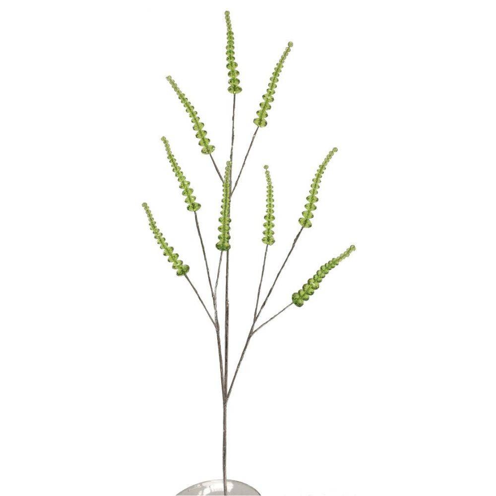 Branche de Fleurs en verre vert 90cm Chemin de campagne - Imagen 1