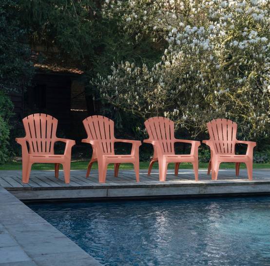 Fauteuil de jardin adirondack Terracotta - Image 4