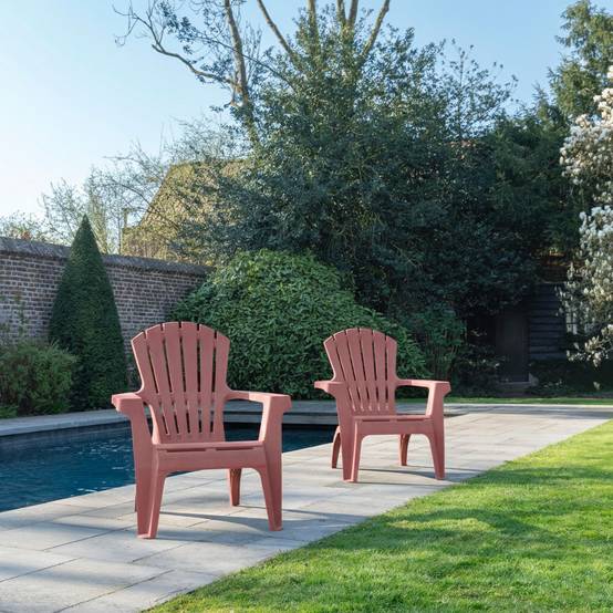 Fauteuil de jardin adirondack Terracotta - Image 3