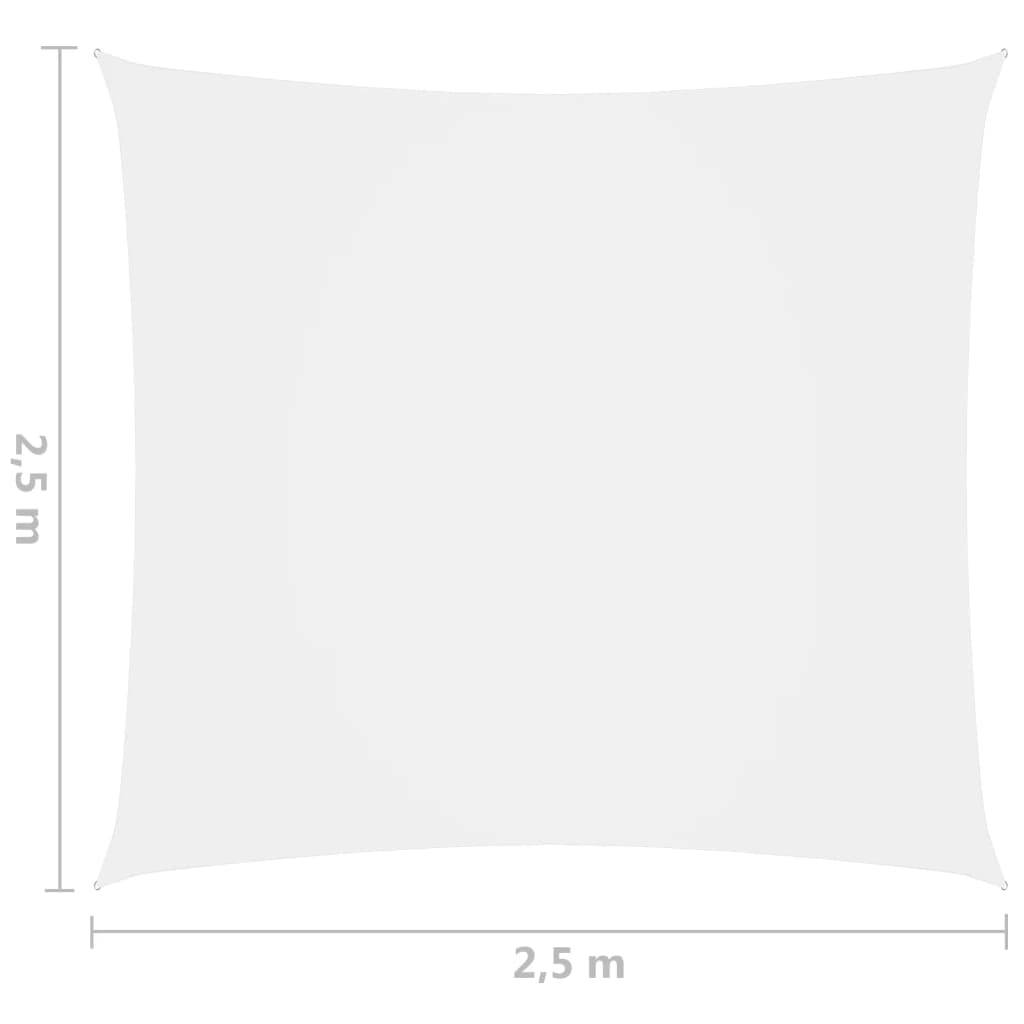 Helloshop26 - Voile toile d'ombrage parasol tissu oxford carré 2,5 x 2,5 m blanc - Imagen 6