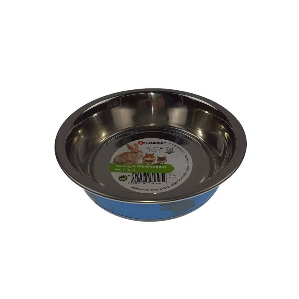 Gamelle Nelly taille ø12.3 cm, 225 ml, couleur bleu pour rongeur. - Imagen 3