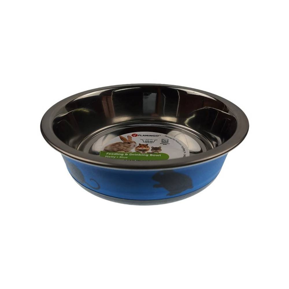 Gamelle Nelly taille ø12.3 cm, 225 ml, couleur bleu pour rongeur. - Imagen 5