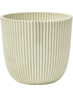 Pot de fleurs beige - D.17cm - Image 1