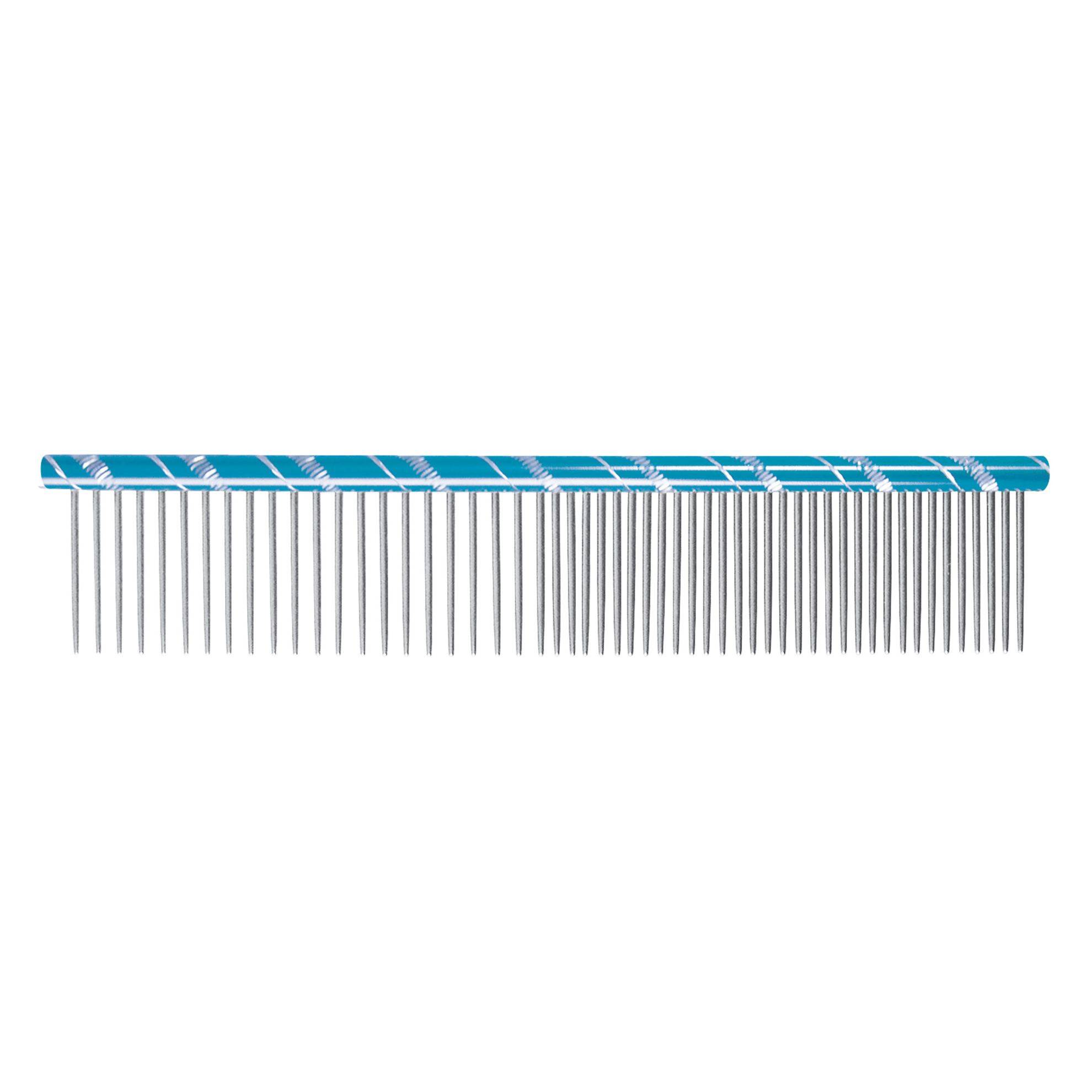 Peigne en acier fantaisie 19cm Couleur : Bleu IDEALDOG