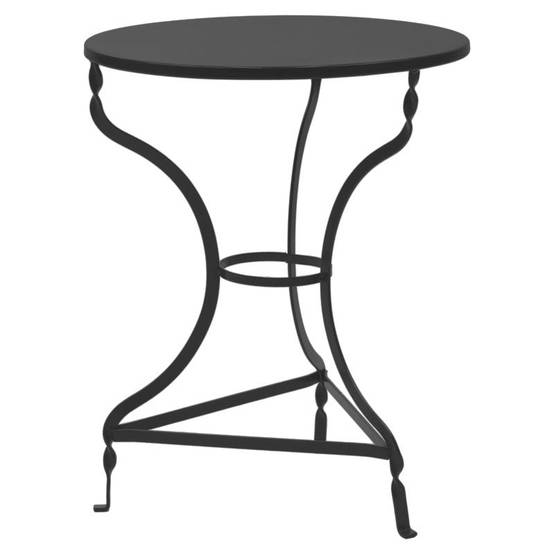 table noah noir métallisé d58x72cm - Imagen 1