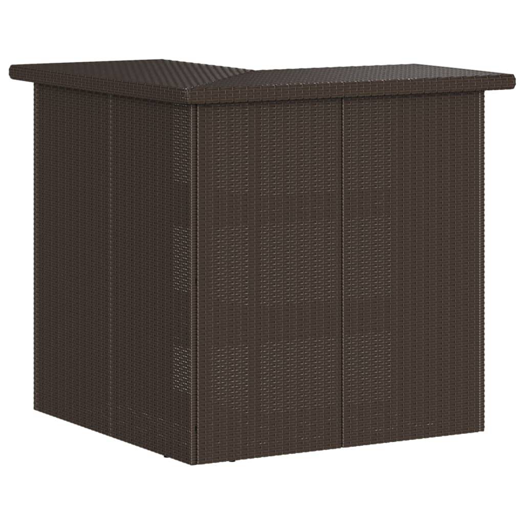 Vidaxl - Ensemble de bar de jardin 3 pcs et coussins brun résine tressée vidaXL 3261500 - Image 7
