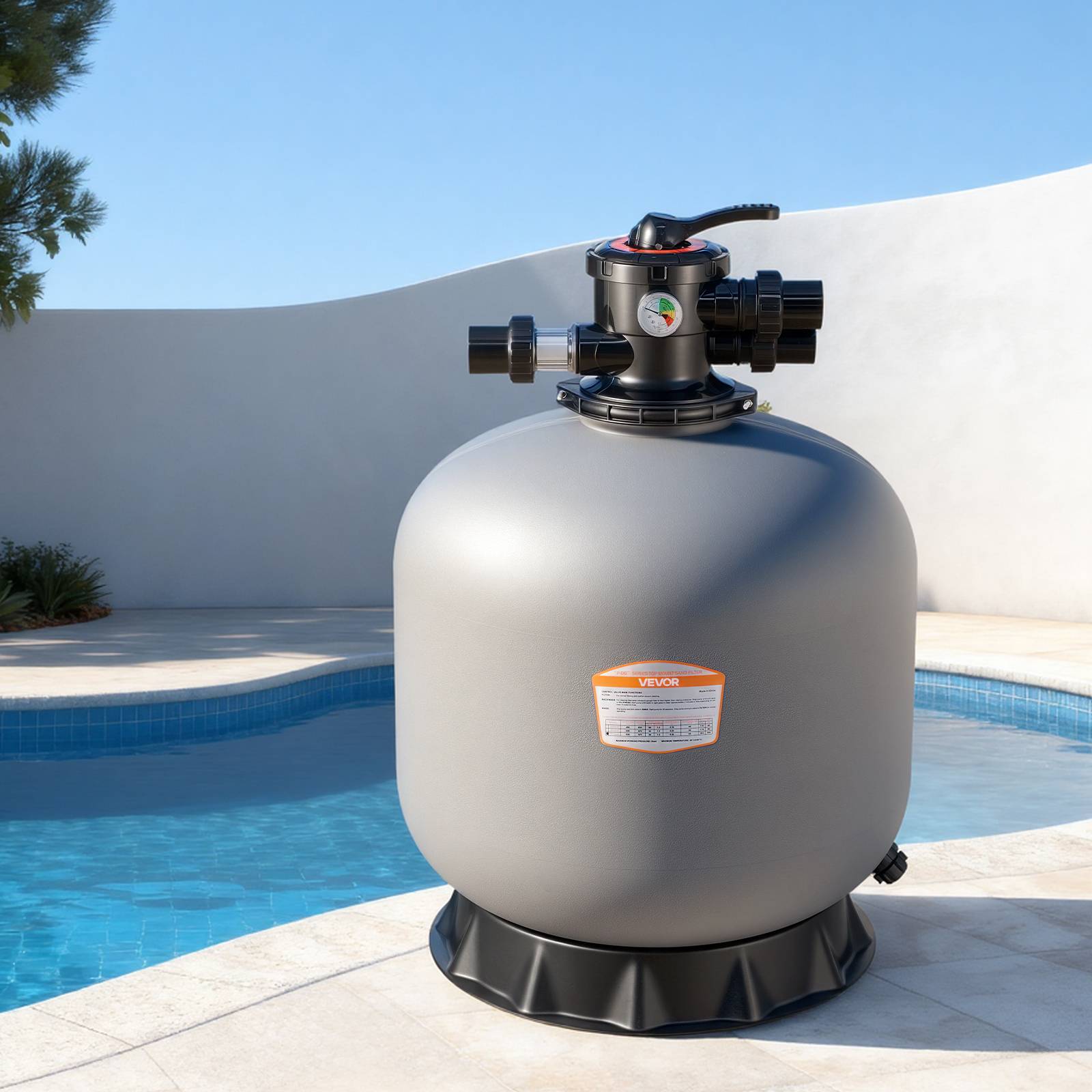 Vevor - VEVOR Filtre à sable 61 cm, 246,1 L/min, vanne 7 voies - Image 8