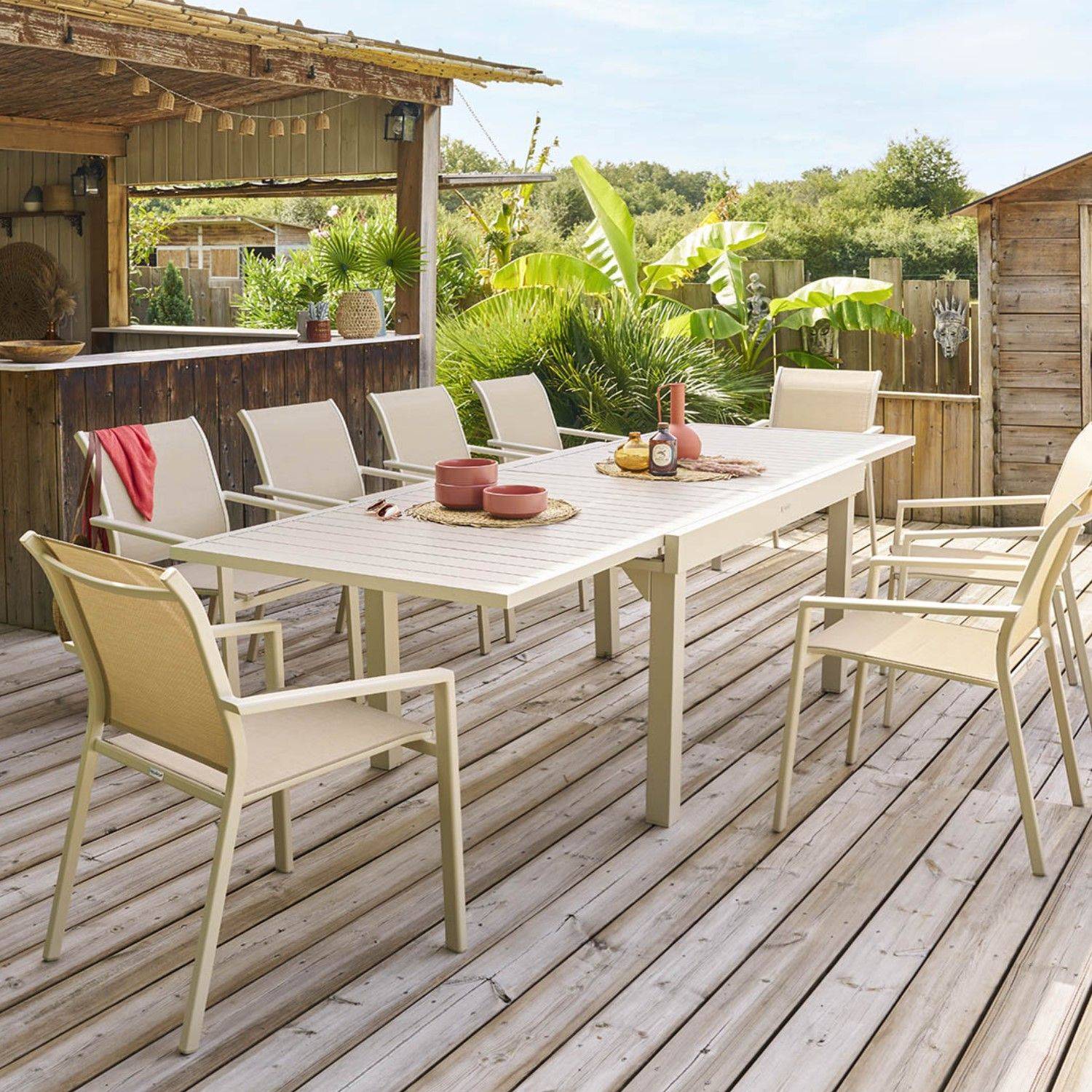 Hesperide - Table de jardin extensible Piazza en aluminium - 10 Places - Hespéride - Imagen 2