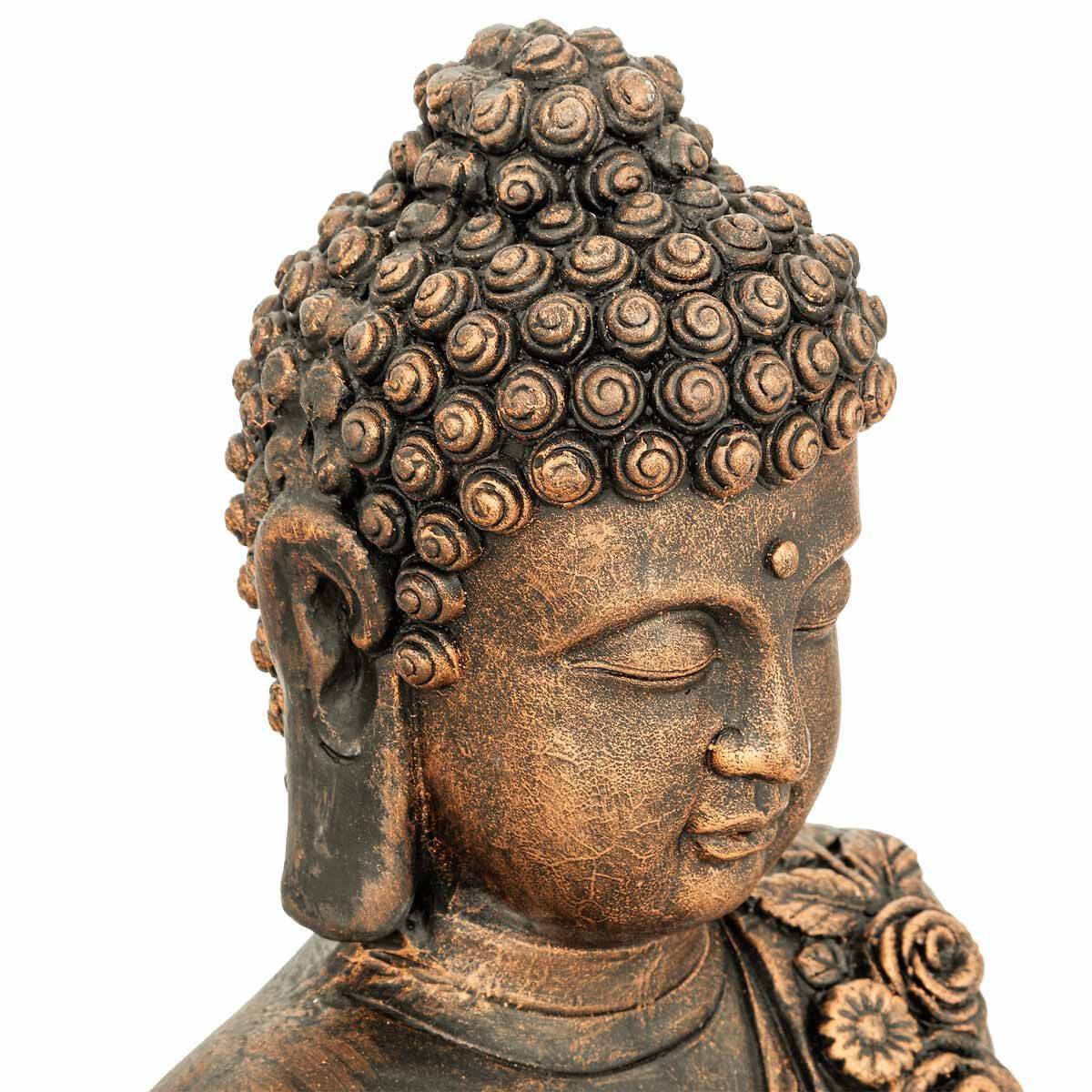 Statue décorative Bouddha en magnésie Bronze H 53 cm - Imagen 2