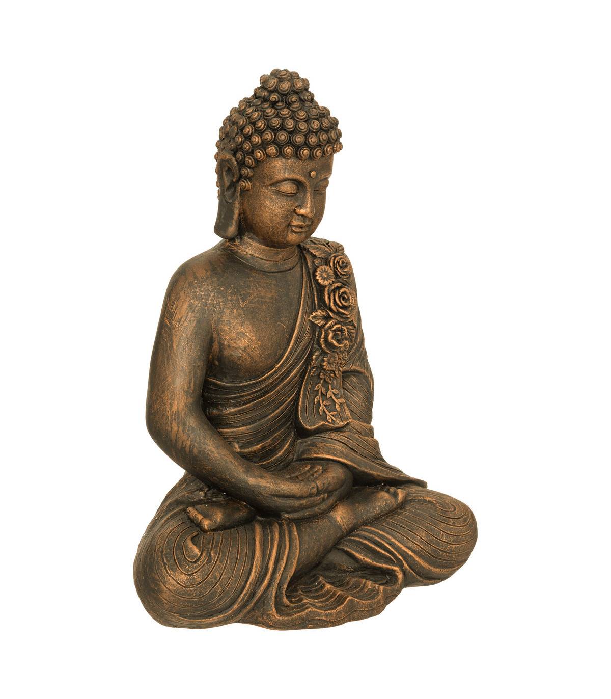 Statue décorative Bouddha en magnésie Bronze H 53 cm - Imagen 1