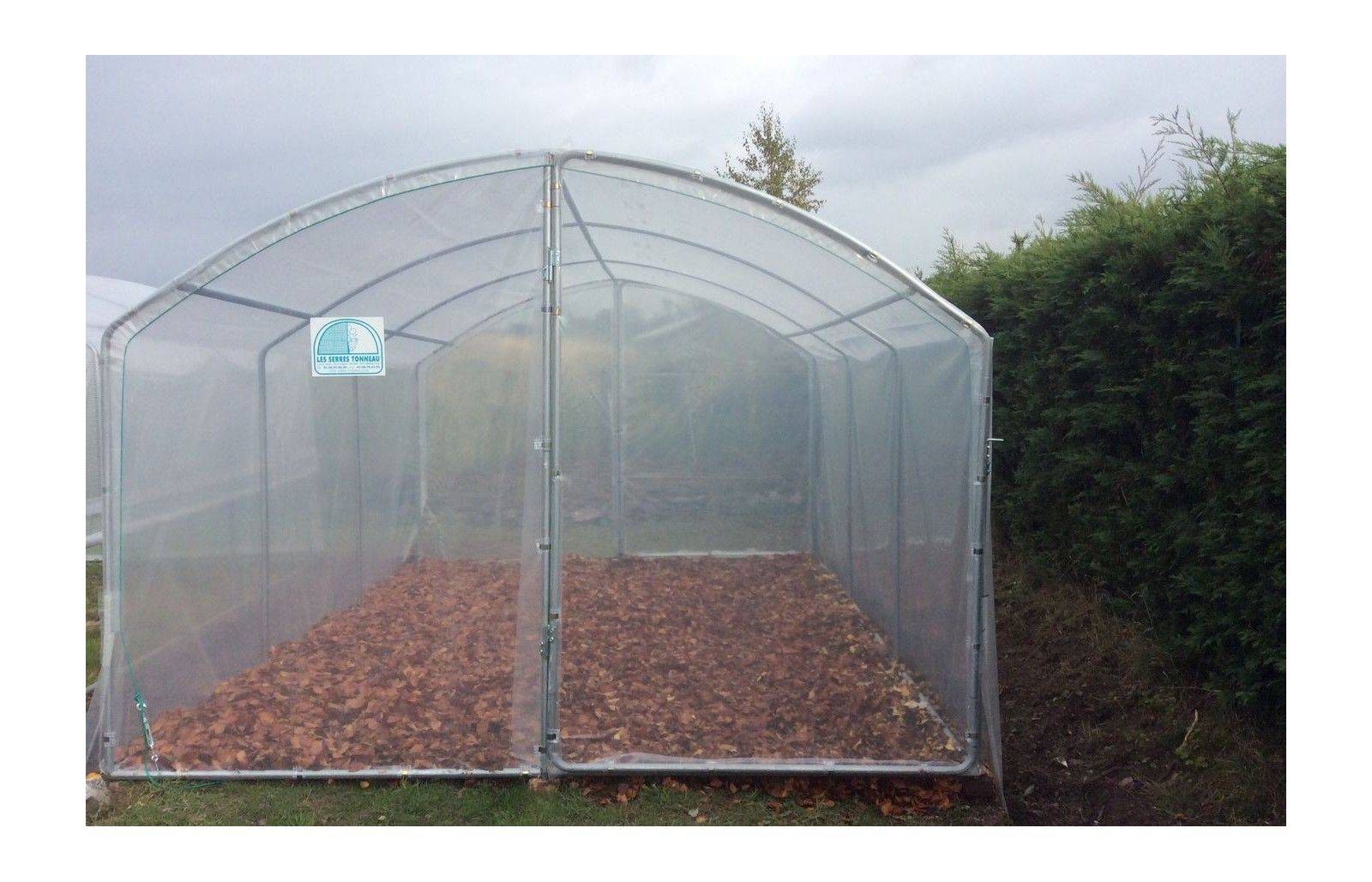 Serre tunnel de jardin - 9m² -  3 x 3 m - pieds droits - haute résistance à petit prix - LES SERRES TONNEAU - Image 9