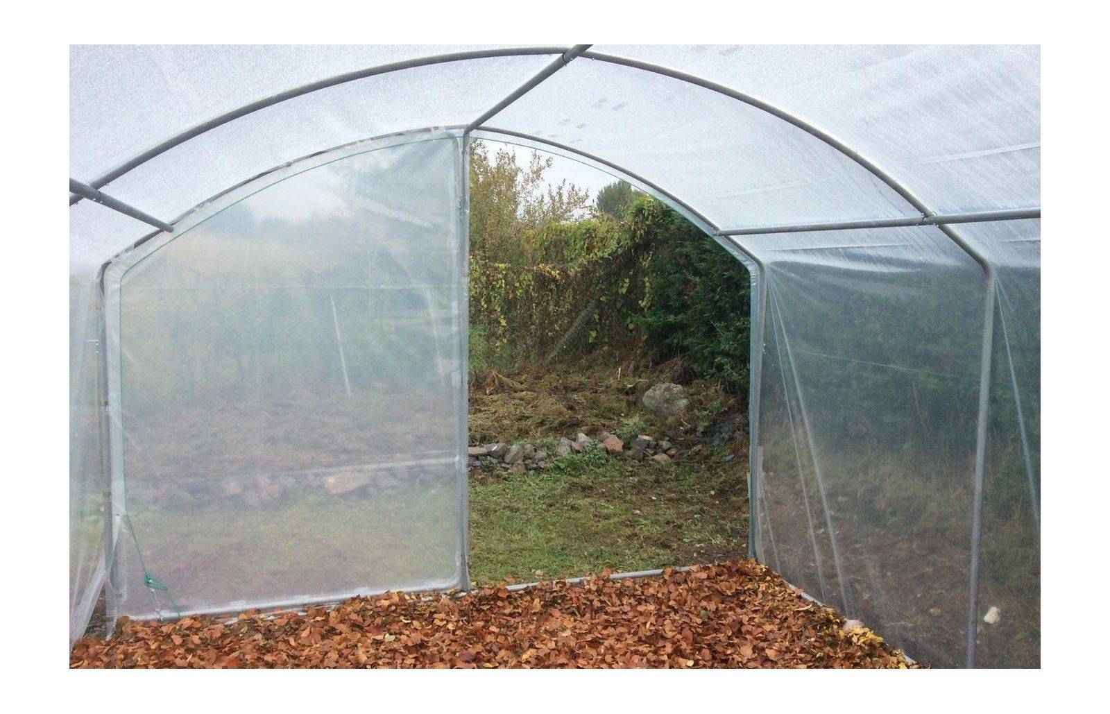 Serre tunnel de jardin - 9m² -  3 x 3 m - pieds droits - haute résistance à petit prix - LES SERRES TONNEAU - Image 7