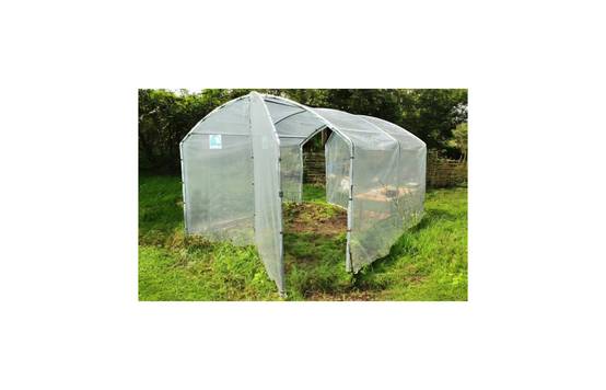 Serre tunnel de jardin - 9m² - 3 x 3 m - pieds droits - haute résistance à petit prix - LES SERRES TONNEAU - Image 1