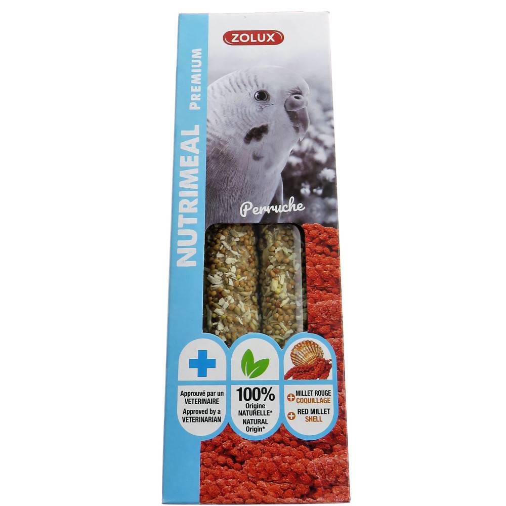 Zolux - zolux - Friandises 2 sticks premium millet rouge pour perruche , pour oiseaux - Imagen 3