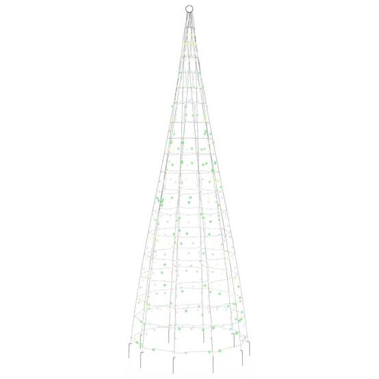 Sapin de Noël pour Mât 550 LED Décoration Jardin Extérieur 300cm Coloré – ComfortXL Outdoor Living - Image 4