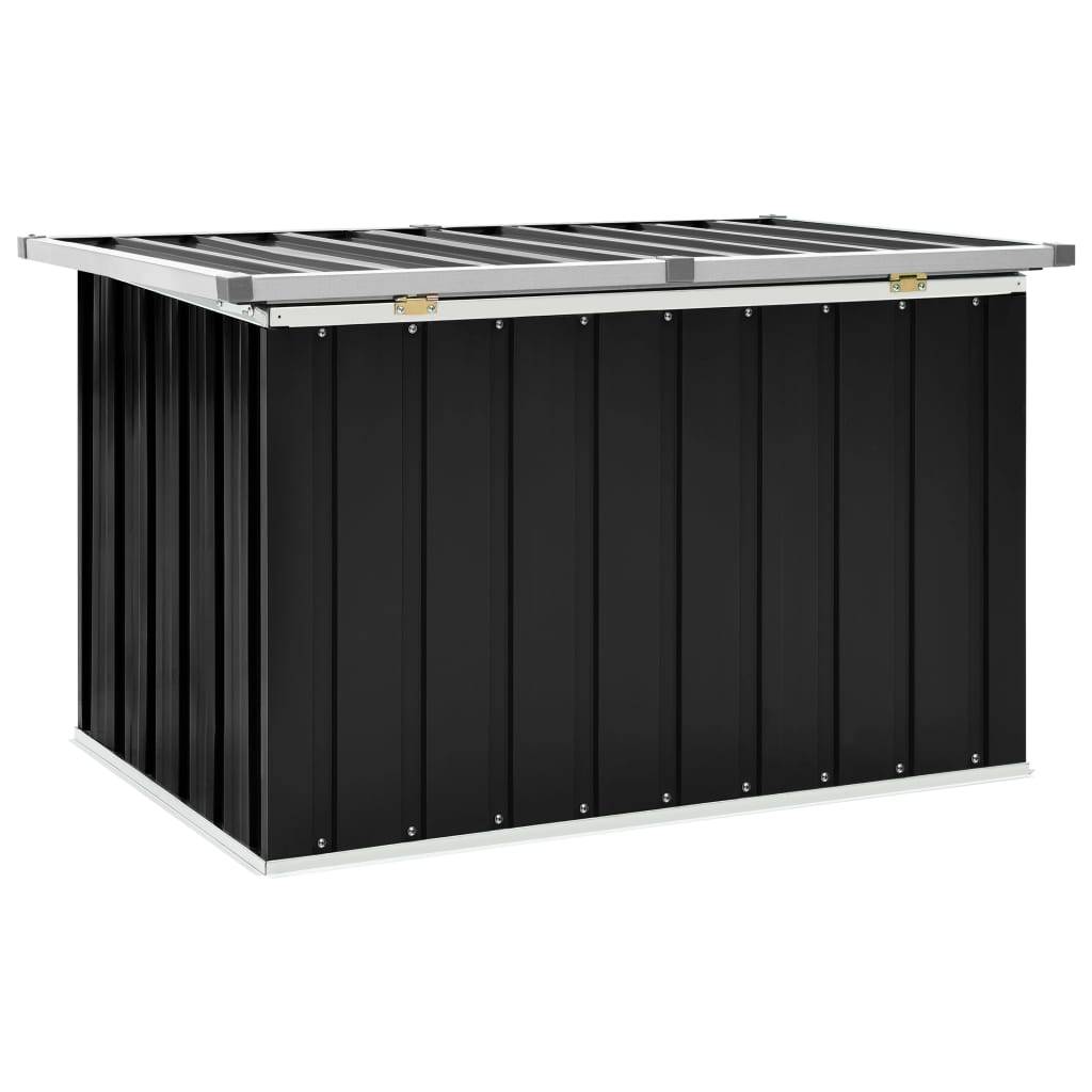 Helloshop26 - Coffre boîte meuble de jardin rangement anthracite 109 x 67 x 65 cm - Imagen 4