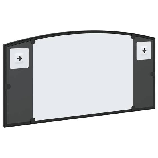 Maison Chic - Miroir mural - Miroir décoratif noir 60x30 cm arche fer - Image 5