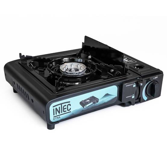 Réchaud gaz Portable 2200W + 12 Cartouches gaz butane Camping Road trips Piezo Mallette Etna INTEC - Imagen 4