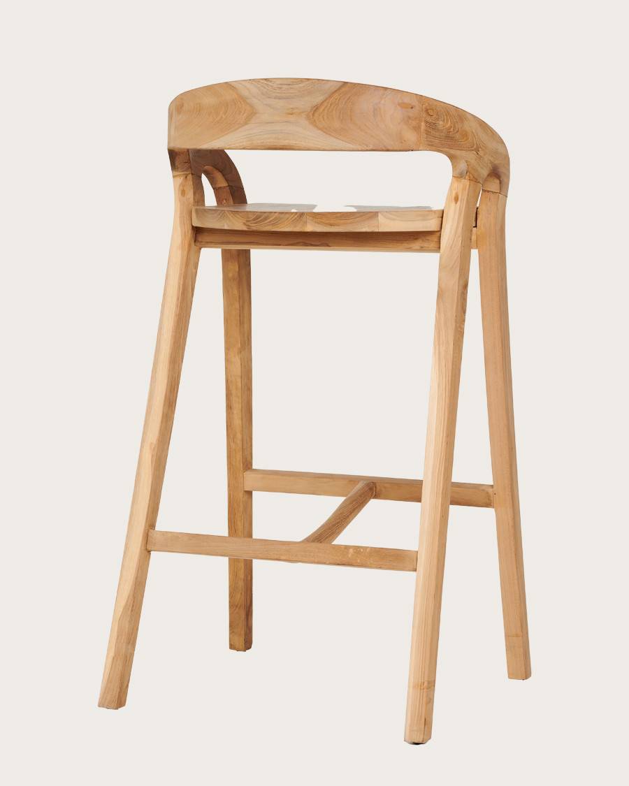 Carisma - Tabouret de bar en teck massif - UNIQKA - Imagen 5