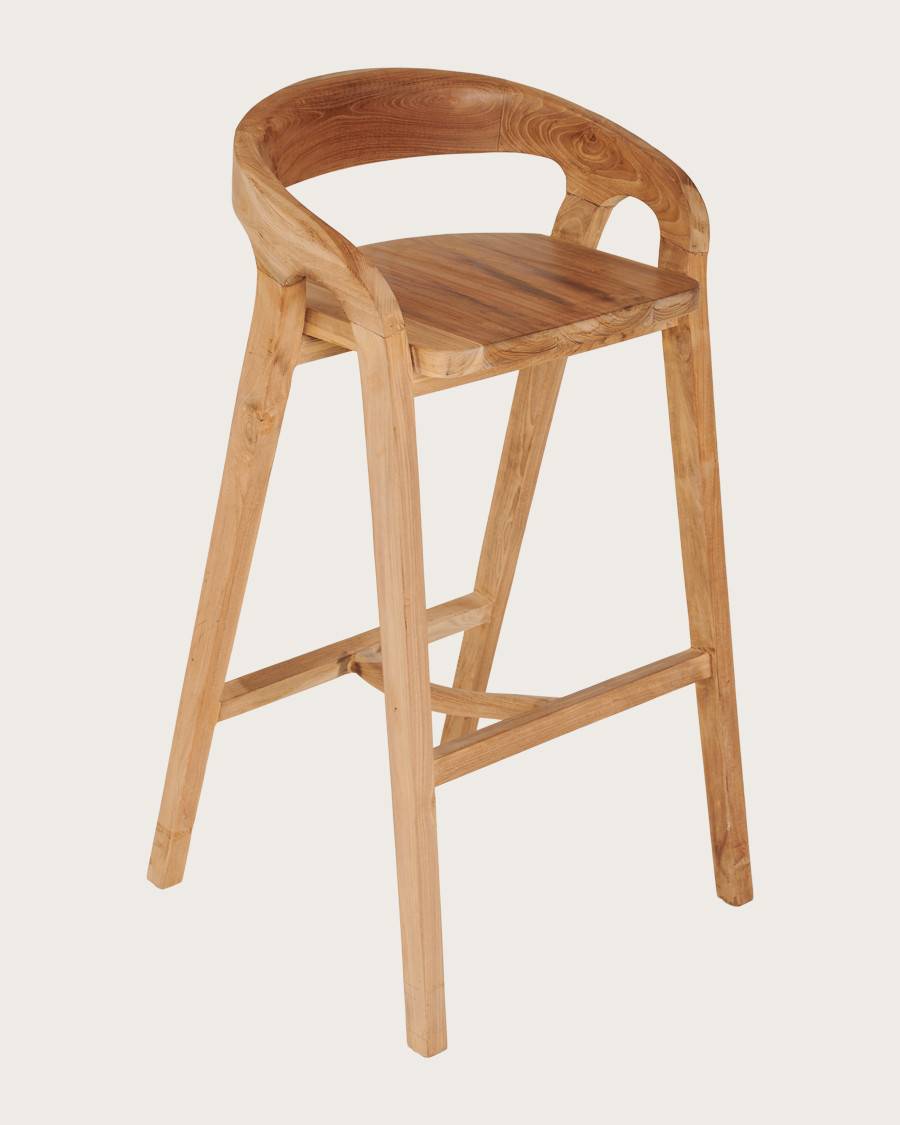 Carisma - Tabouret de bar en teck massif - UNIQKA - Imagen 3
