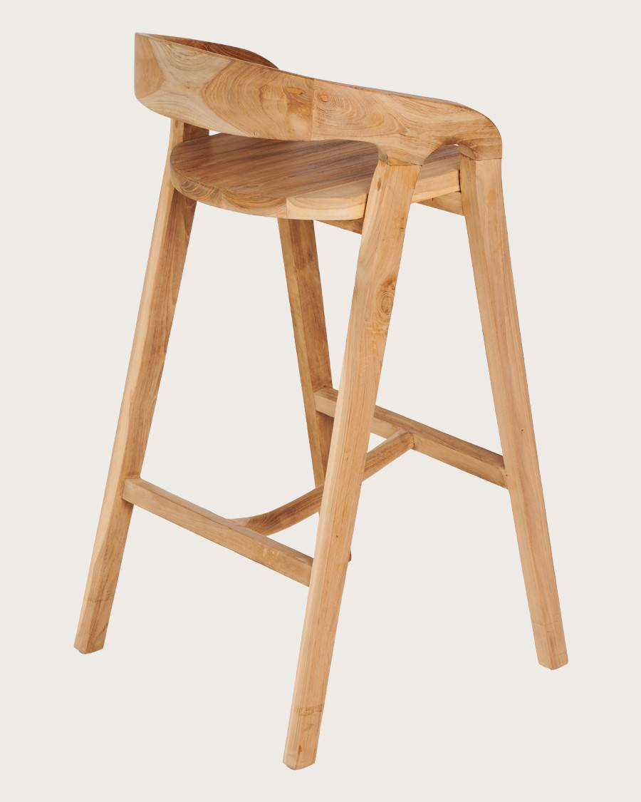 Carisma - Tabouret de bar en teck massif - UNIQKA - Imagen 6