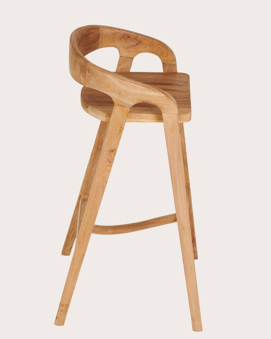 Carisma - Tabouret de bar en teck massif - UNIQKA - Imagen 4