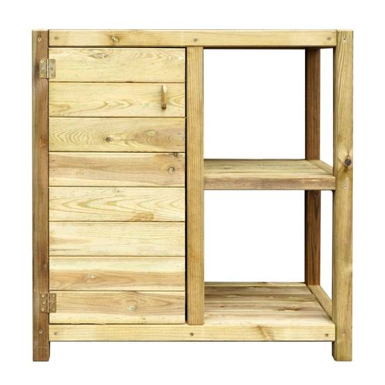 Cerland - TABLE REMPOTAGE BOIS 84X45X86 - Image 1