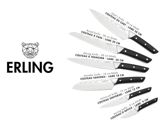 RETROSOHOO Ensemble de couteaux de cuisine 9 pièces avec revêtement anti- adhésif et aiguiseur Noir RETROSOHOO Ensemble de couteaux de cuisine 9 pièces avec revêtement anti- adhésif et aiguiseur Noir