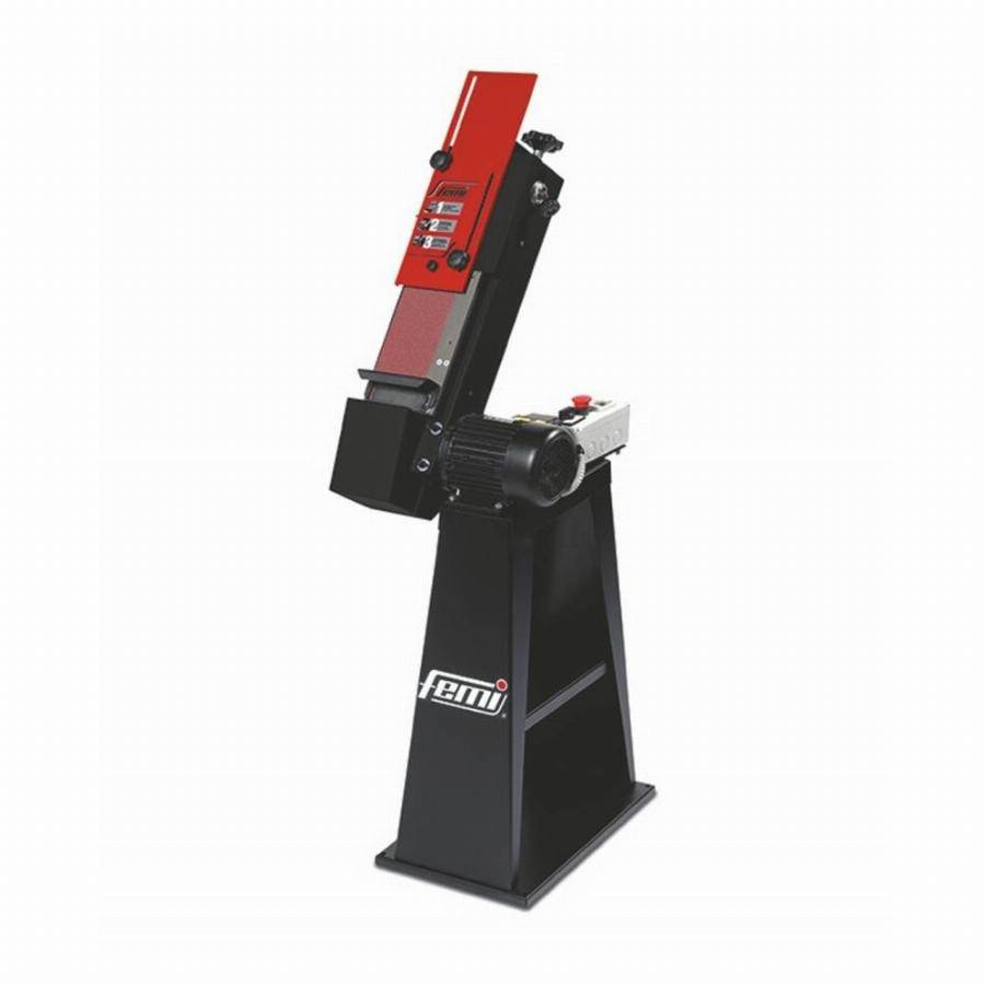 Femi - Ponceuse à bande industrielle inclinable FEMI avec socle - Triphasé 900W Bande 120 x 1500 mm - 8266132