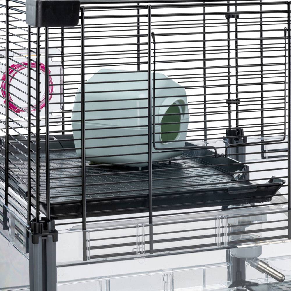 Ferplast - FERPLAST - Cage Hamster - Cage Souris - Cage Hamster Grande - Grillage Métallique - avec Accessoires - Modulaire - Multipla Hamster, 72,5 x 37,5 xh - Imagen 8