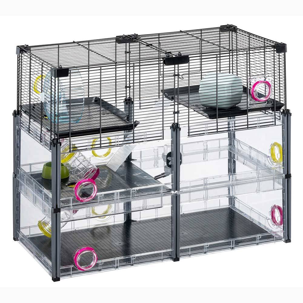 Ferplast - FERPLAST - Cage Hamster - Cage Souris  - Cage Hamster Grande - Grillage Métallique - avec Accessoires - Modulaire - Multipla Hamster, 72,5 x 37,5 xh - Imagen 7