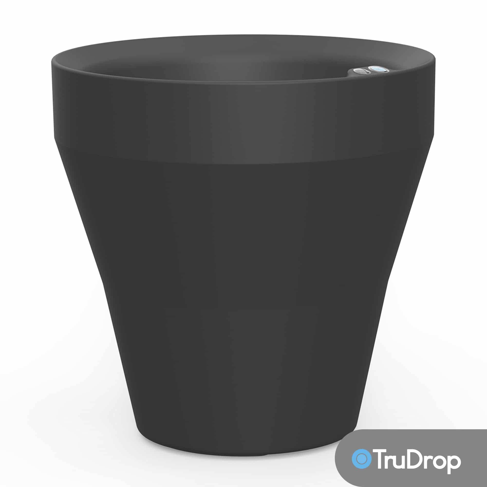 Crescent Garden - Pot rond noir Rim de 56 cm avec TruDrop One Crescent Garden - Imagen 1