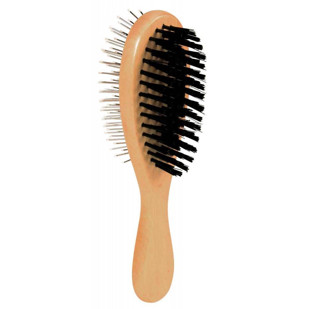 Trixie - Brosse double face bois 6 x 21 cm pour chat et chien - Imagen 2