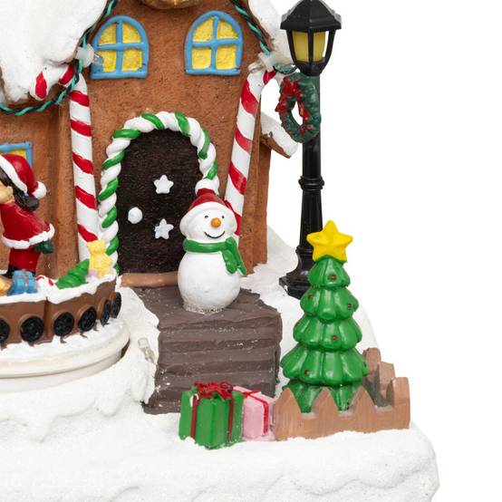 Village lumineux Père Noël bonhomme de neige train 11 LED musical et ATMOSPHERA CREATEUR D'INTERIEUR - Image 10