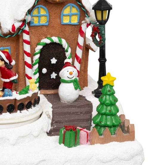 Village lumineux Père Noël bonhomme de neige train 11 LED musical et ATMOSPHERA CREATEUR D'INTERIEUR - Image 4