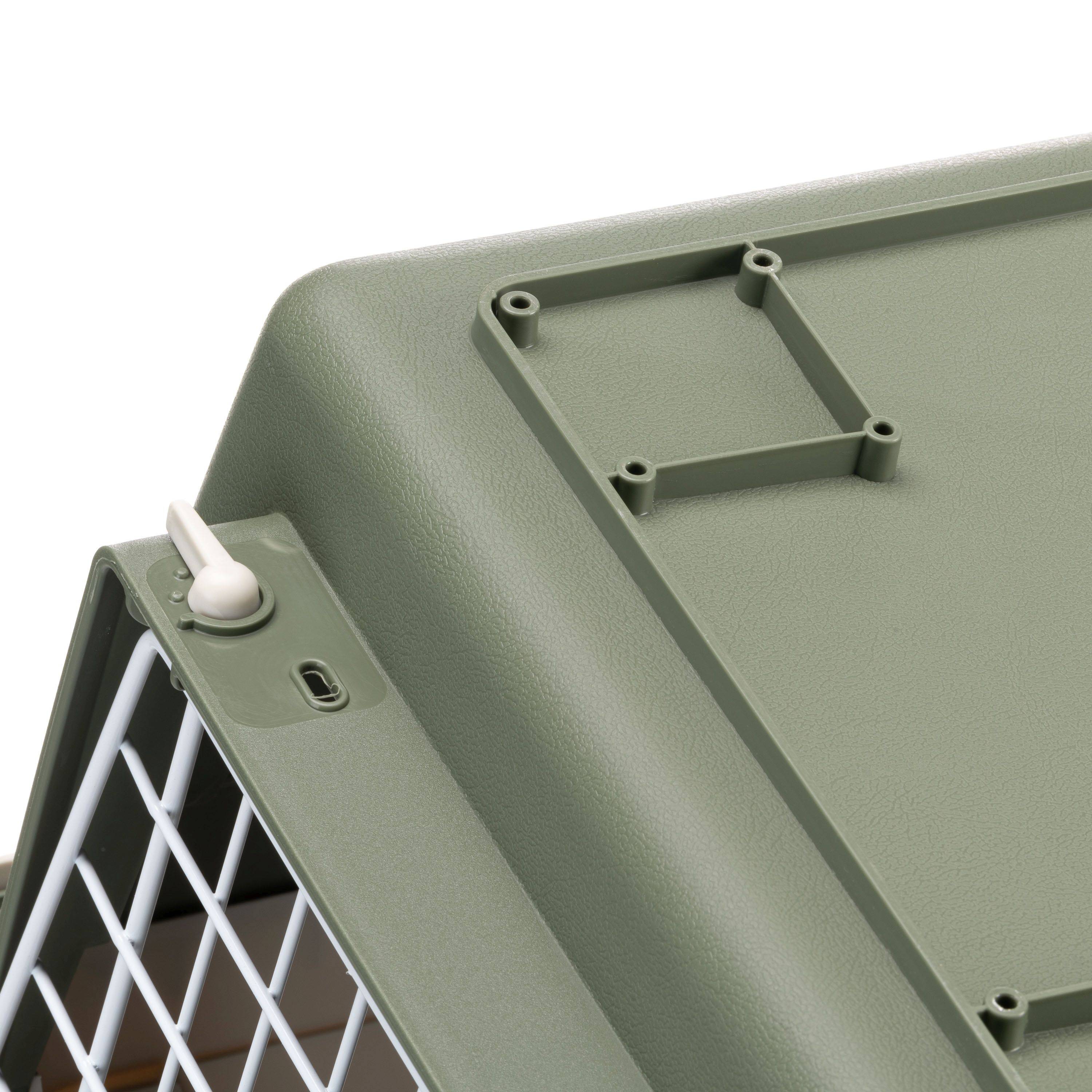 Ferplast - Ferplast Caisse de Transport Chat, Cage de Transport pour Chiens Petits Moyens et Chats jusqu'à 15 Kg, Porte en Fer Plastifié, Fentes d'aération, 40 x - Imagen 7